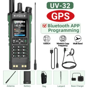 Multi Band GPS Bluetooth Phone Amateur Ham Two Way Radio
